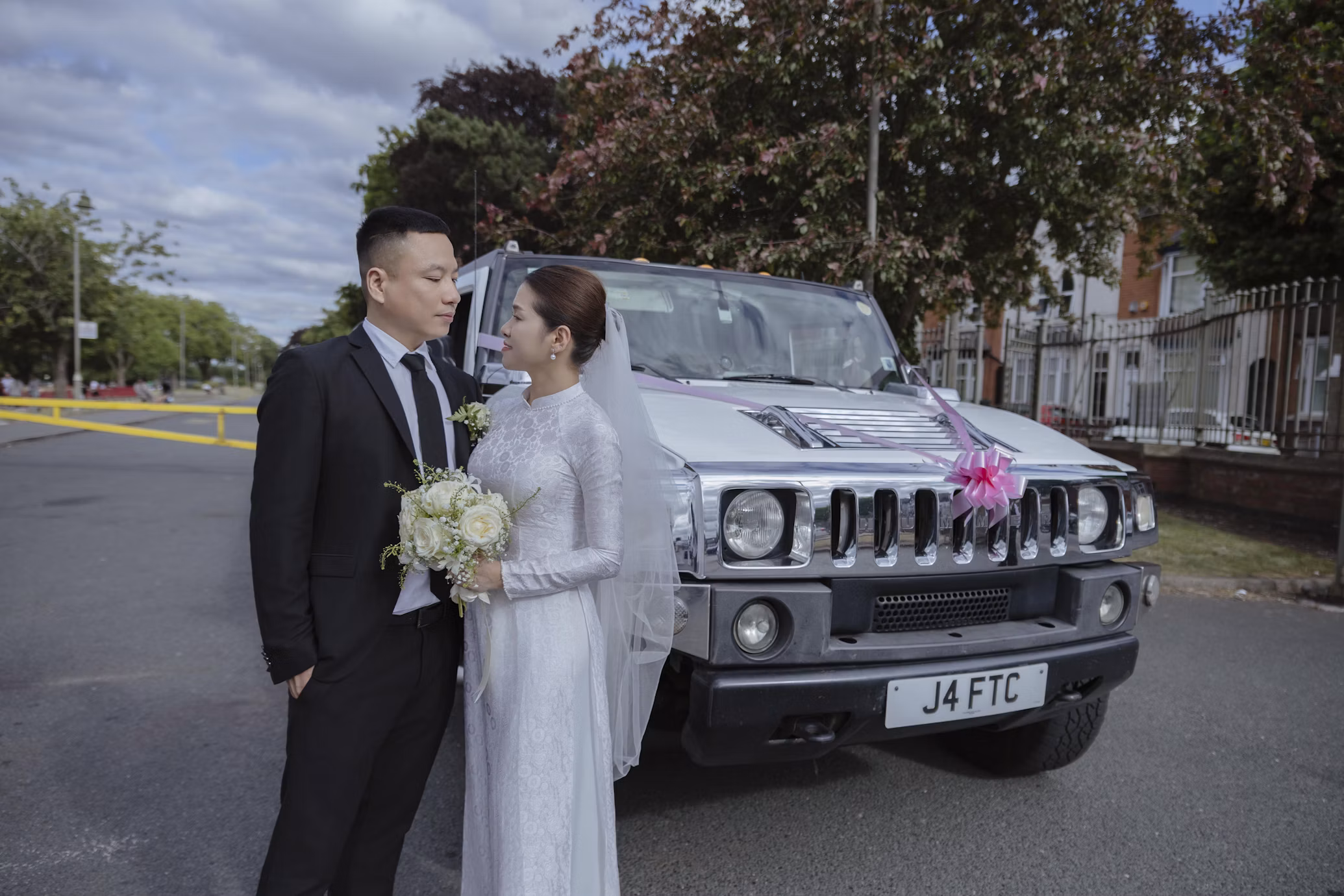 Luxury wedding transportation